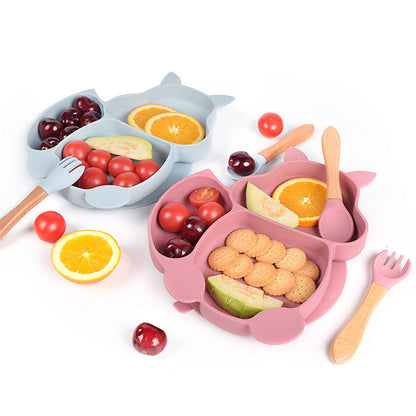 Vaisselle d'alimentation en silicone