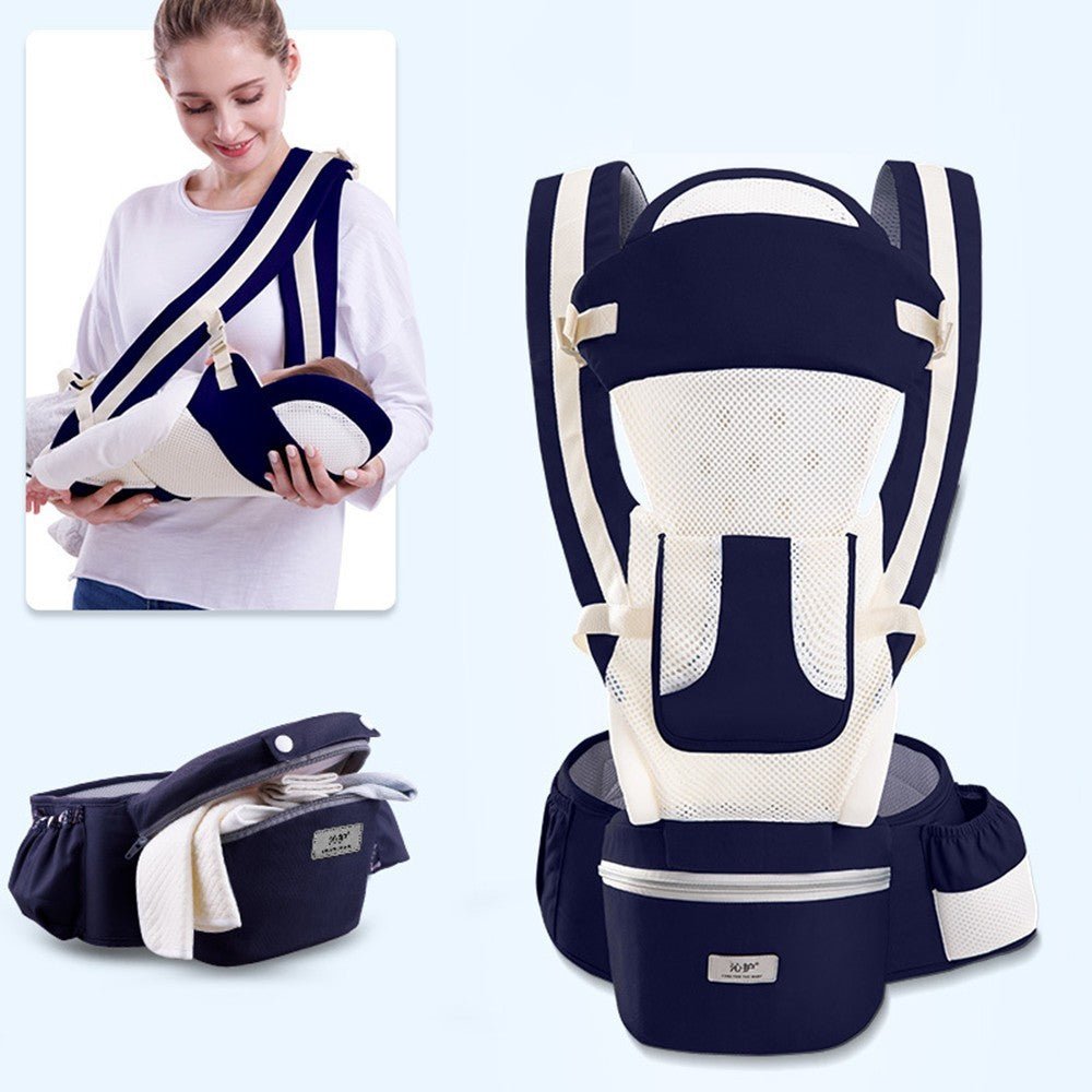 6 in 1 Breathable Multifunction Ergo 360 Baby Carrier for Newborn to Toddler - Cute Cubs