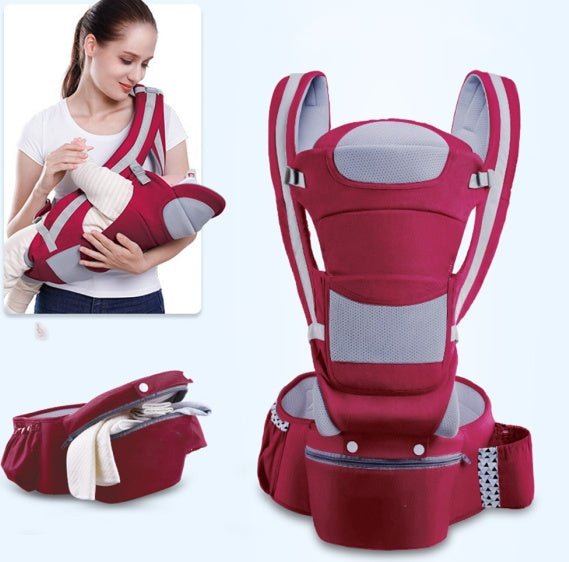 6 in 1 Breathable Multifunction Ergo 360 Baby Carrier for Newborn to Toddler - Cute Cubs