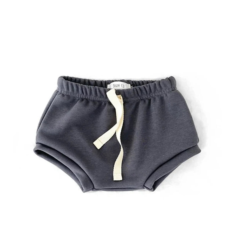 unisex baby shorts in dark grey colour