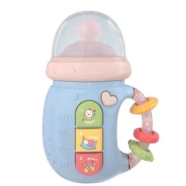 Musical Toy Soothing Melodies Baby Bottle and Teether in Blue colour