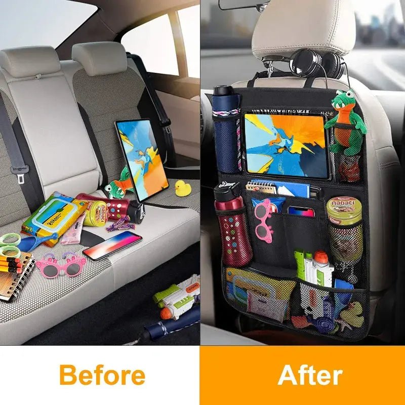 Car Back Seat Organiser with Tray - Cute Cubs