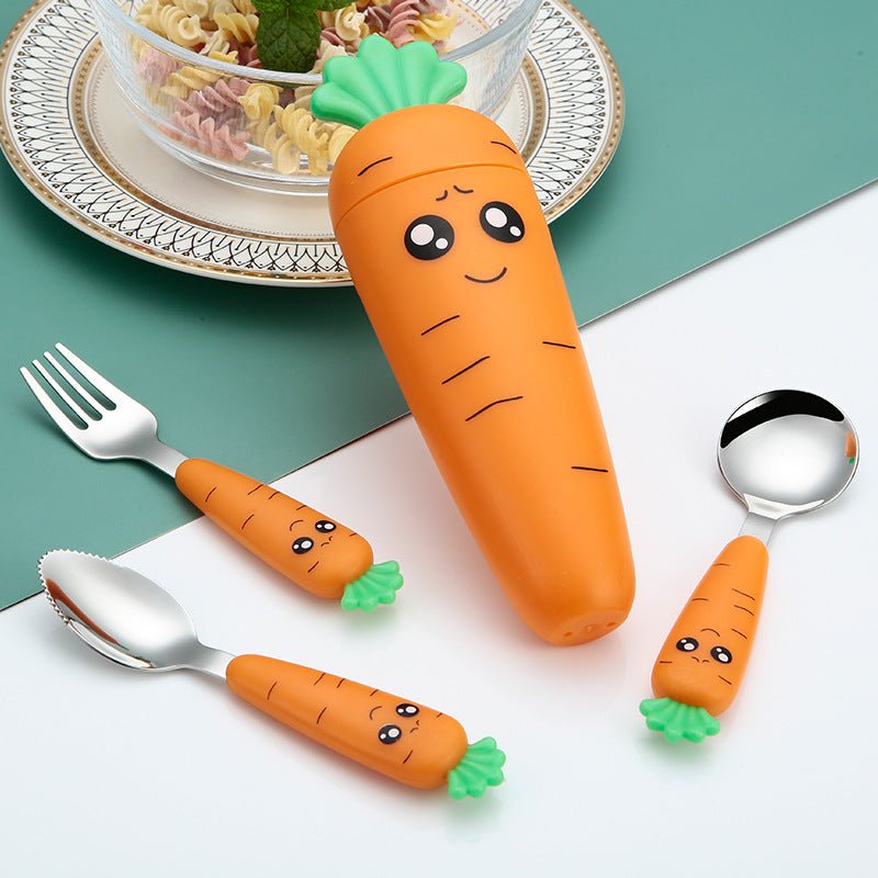 Carrot Shape Kids Utensils - Cute Cubs