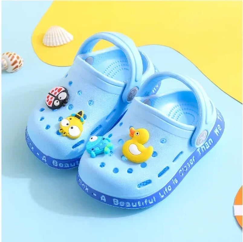Summer Kids Sandals 🏖️ Fun-in-the-Sun: Comfy & Cute Cartoon Beach Sandals for Boys & Girls 🌈